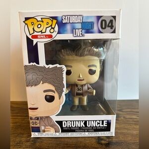 Funko Pop SNL Drunk Uncle Figure with Gray and Brown Details